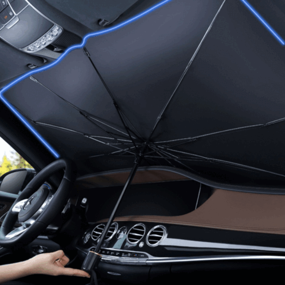 차 안 온도 조절 쉬워! 우산형 햇빛 가리개